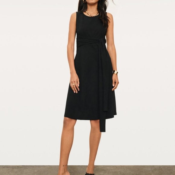 Donna Karen Sleeveless Wrap Dress - Picture 1 of 5